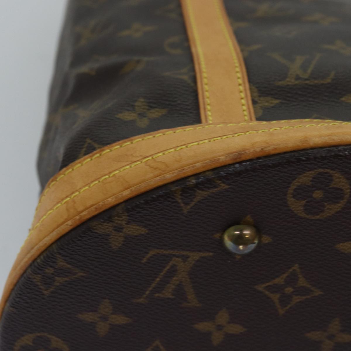 LOUIS VUITTON Monogram Bucket GM Shoulder Bag M42236 LV Auth 75082