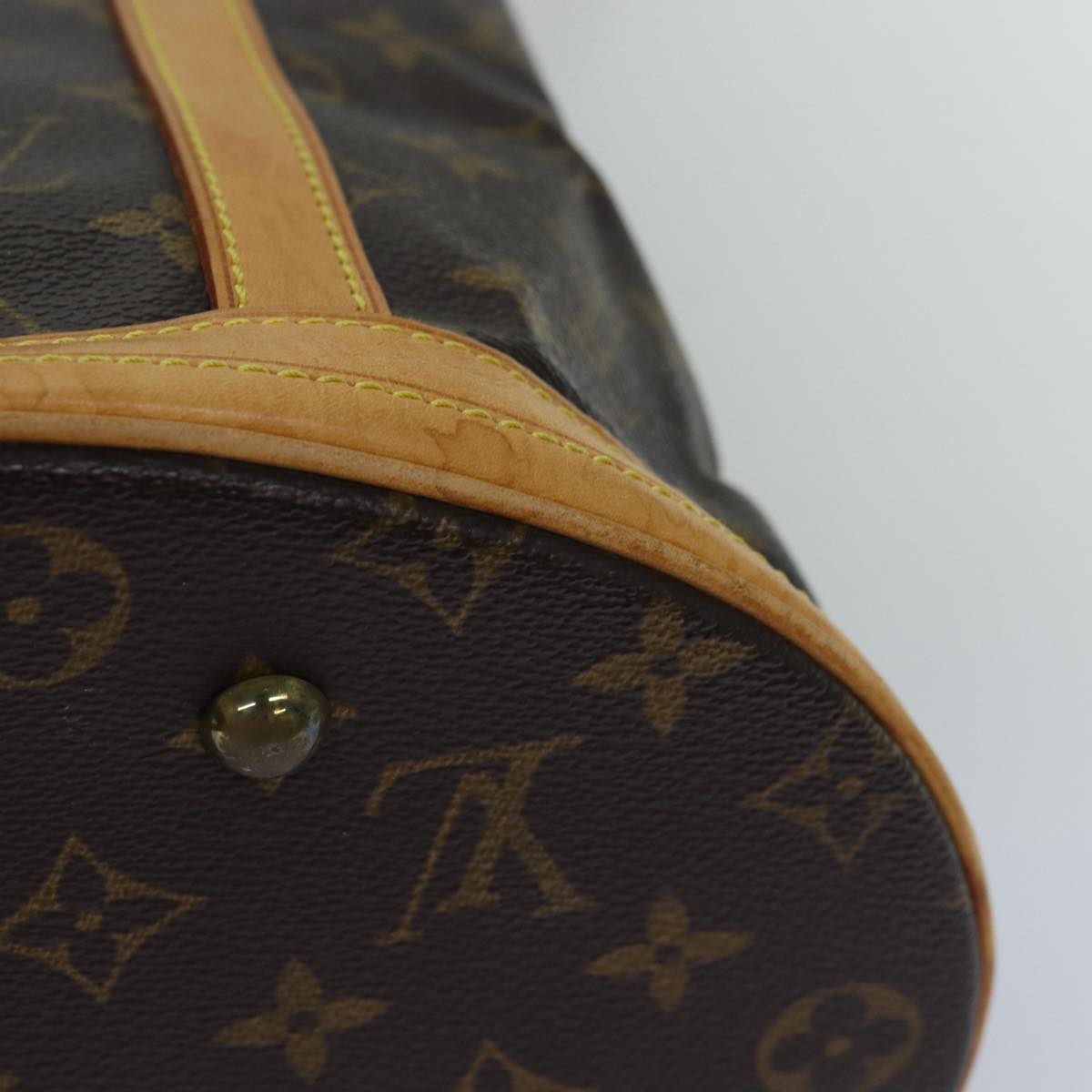 LOUIS VUITTON Monogram Bucket GM Shoulder Bag M42236 LV Auth 75082