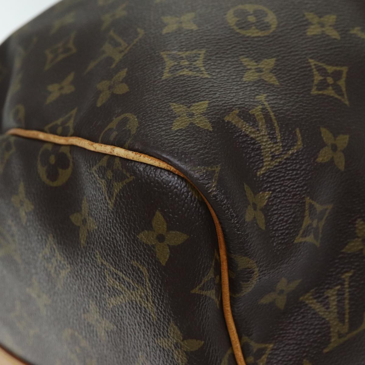 LOUIS VUITTON Monogram Keepall Bandouliere 55 Boston Bag M41414 LV Auth 75092