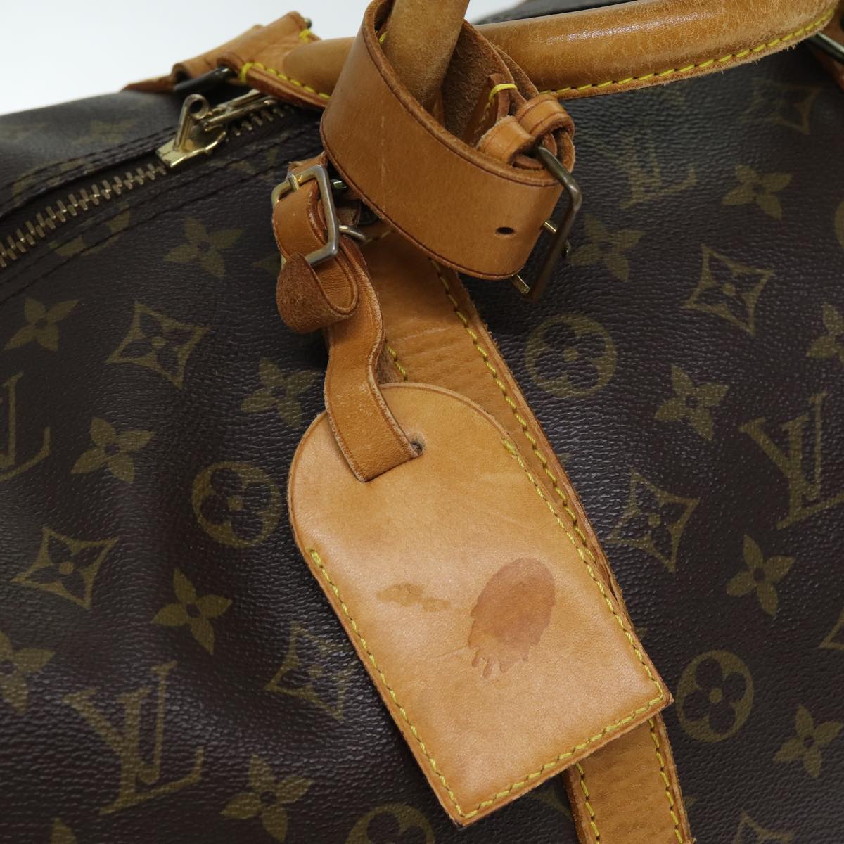 LOUIS VUITTON Monogram Keepall Bandouliere 55 Boston Bag M41414 LV Auth 75092