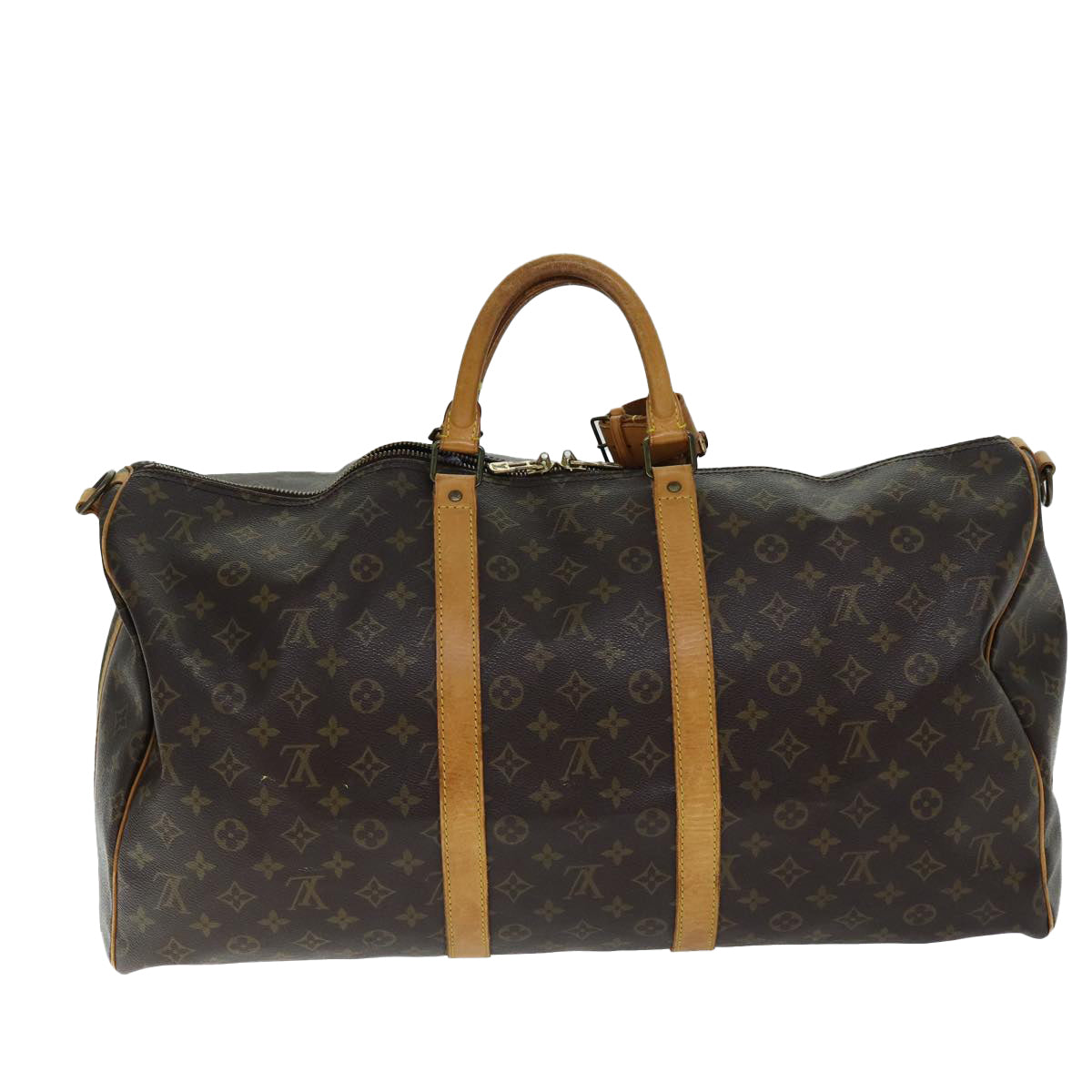 LOUIS VUITTON Monogram Keepall Bandouliere 55 Boston Bag M41414 LV Auth 75092 - 0