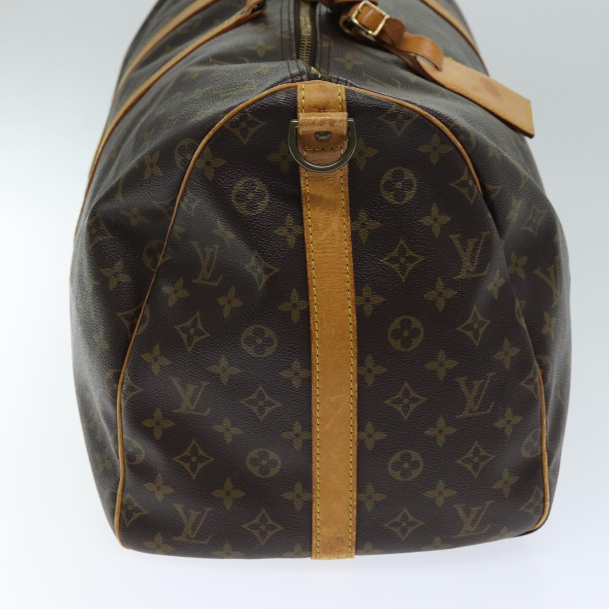 LOUIS VUITTON Monogram Keepall Bandouliere 55 Boston Bag M41414 LV Auth 75092