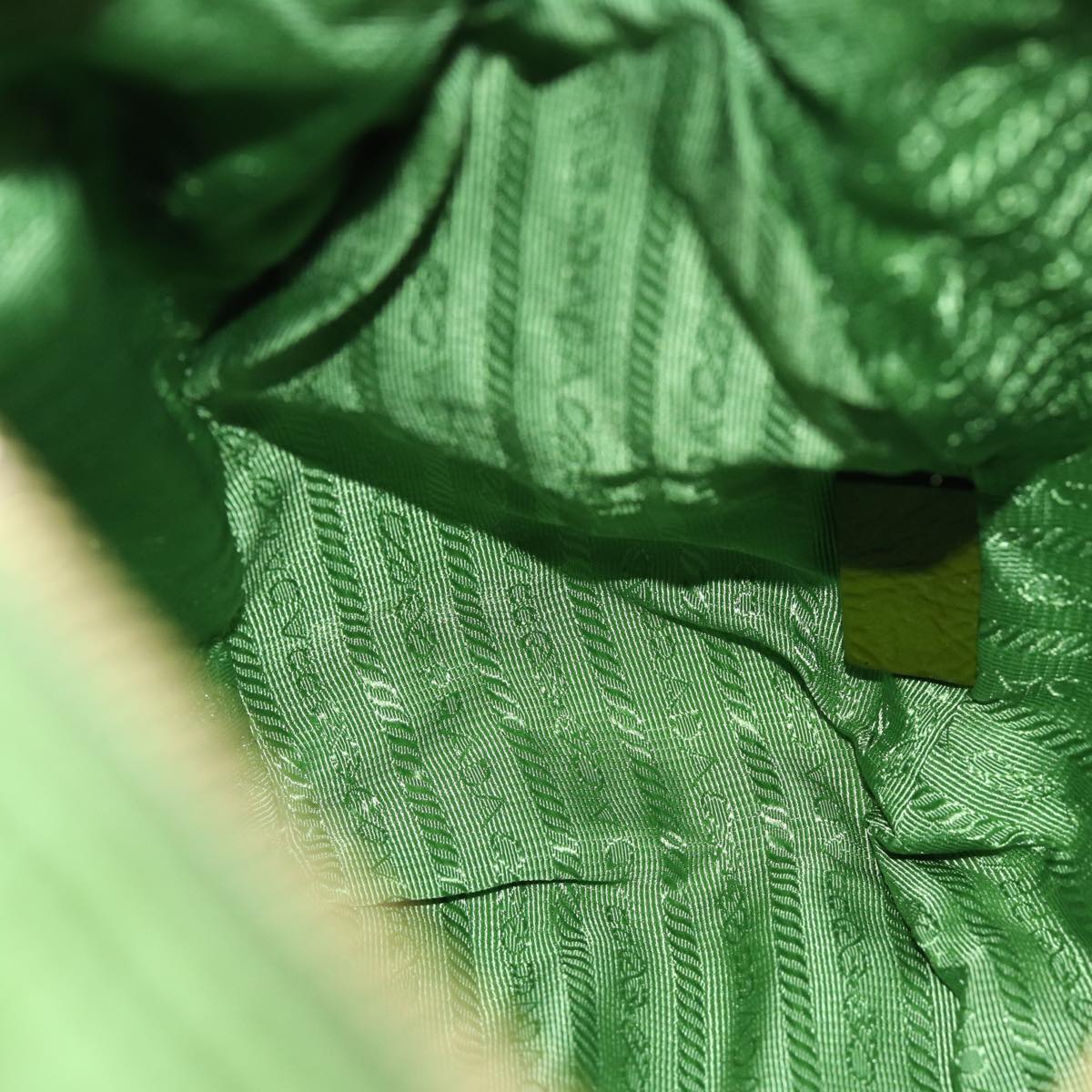 PRADA Shoulder Bag Nylon Green Auth 75120