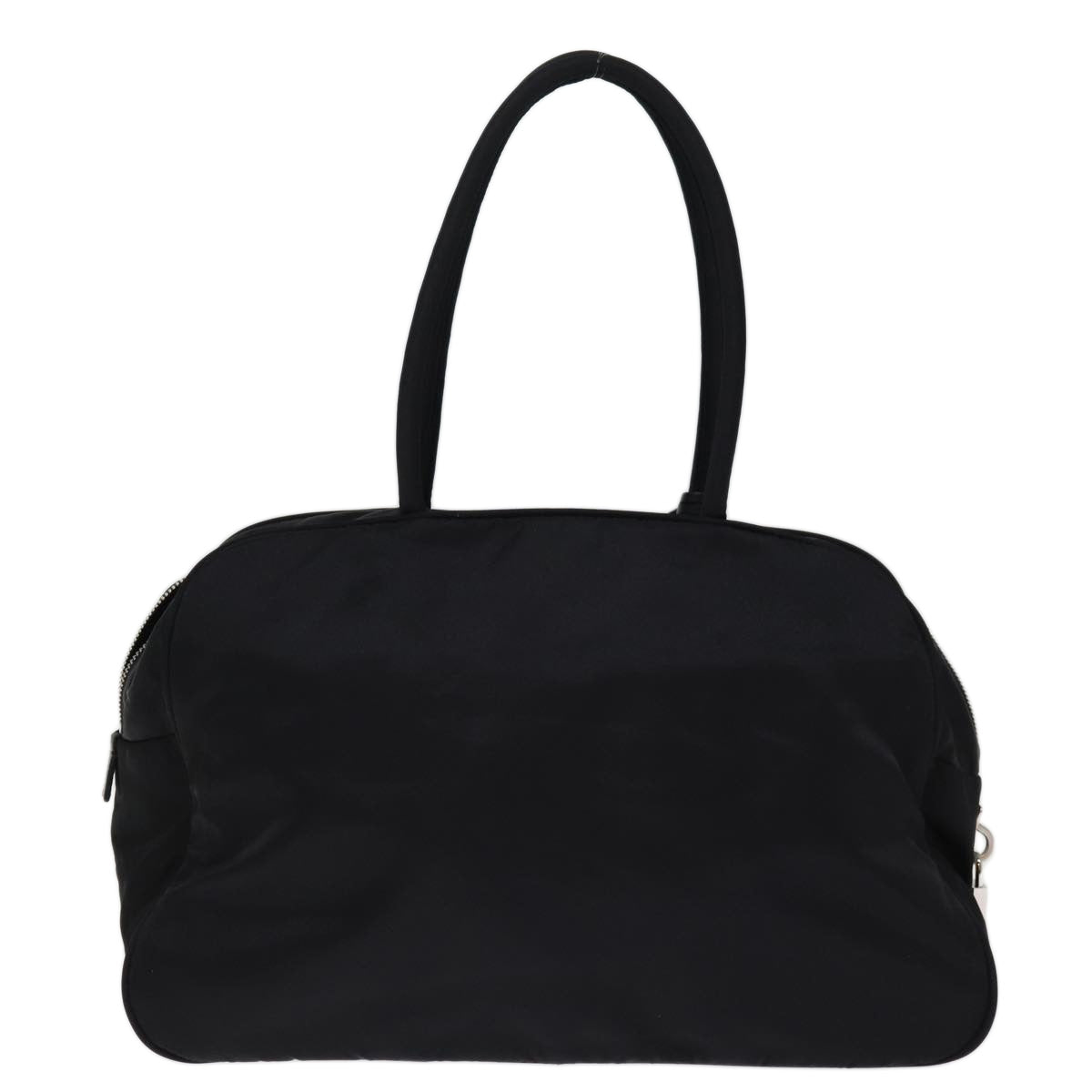 PRADA Hand Bag Nylon Black Auth 75121