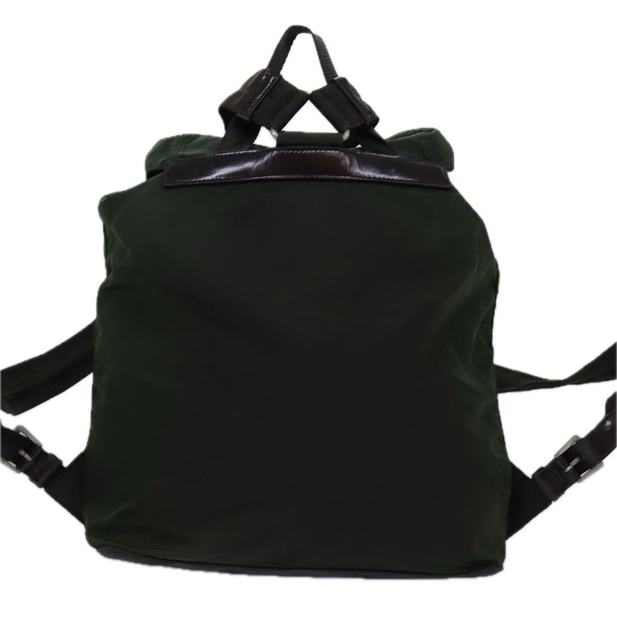 PRADA Backpack Nylon Khaki Auth 75122 - 0