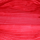 PRADA Sports Tote Bag Canvas Red Beige Auth 75127-11