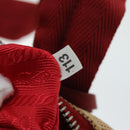 PRADA Sports Tote Bag Canvas Red Beige Auth 75127-12