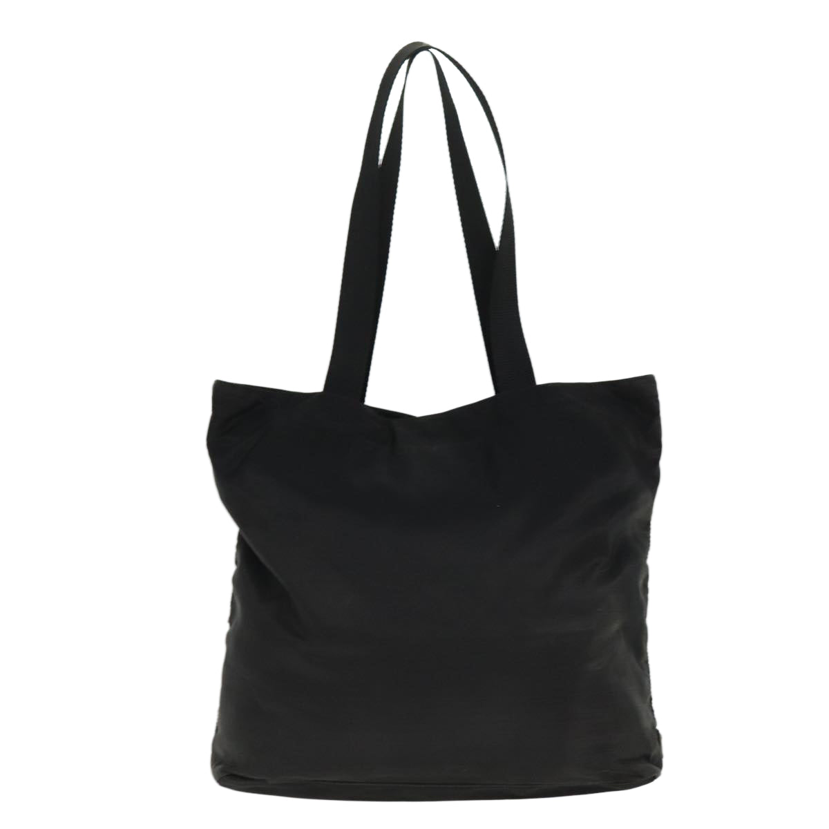 PRADA Tote Bag Nylon Black Auth 75129 - 0