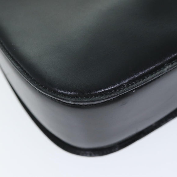 BALLY Shoulder Bag Leather Black Auth 75138