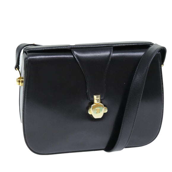BALLY Umhängetasche Leder Schwarz Auth 75138