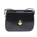 BALLY Shoulder Bag Leather Black Auth 75138-13