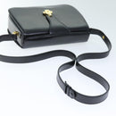 BALLY Shoulder Bag Leather Black Auth 75138-7