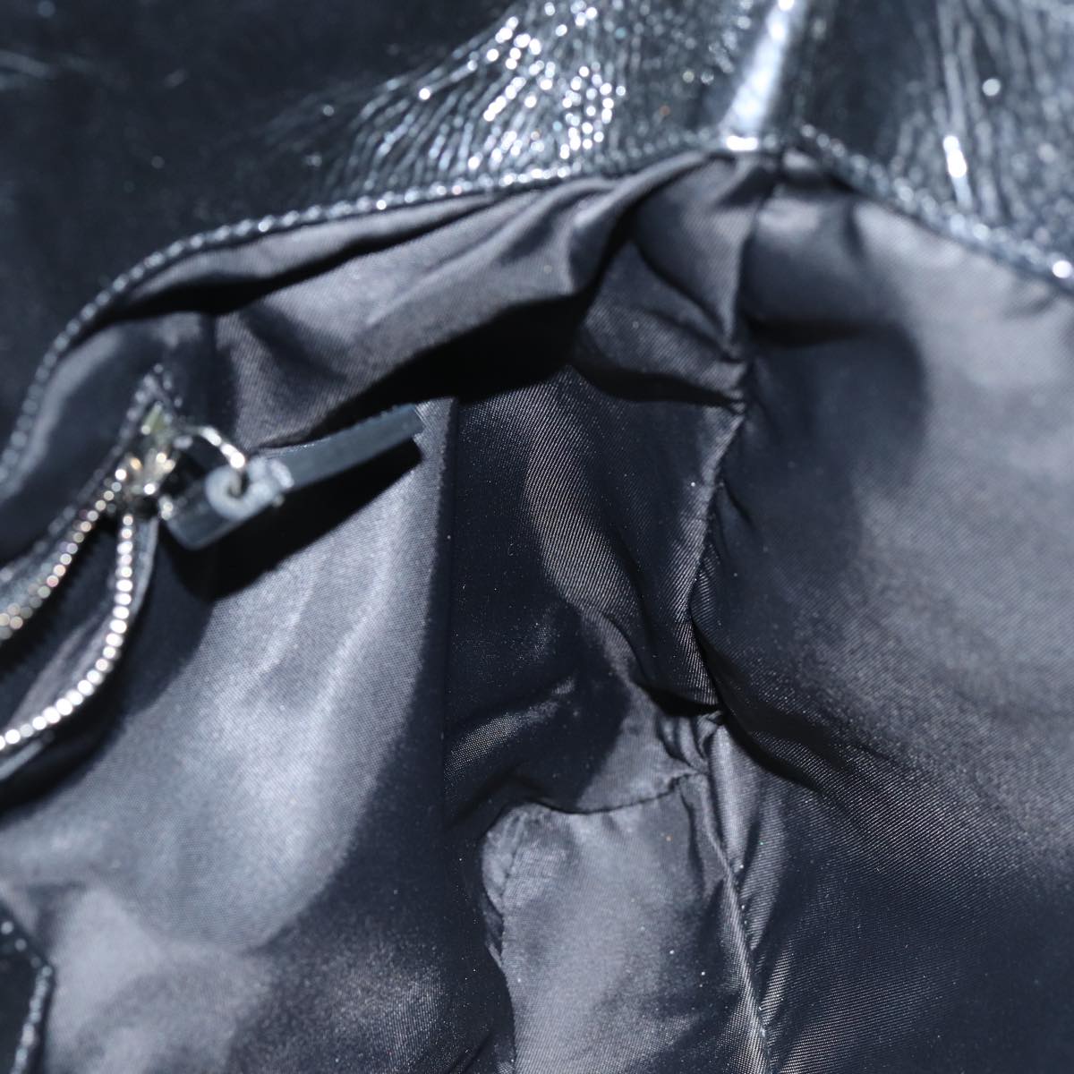 BURBERRY Nova Check Shoulder Bag Nylon Gray Auth 75142