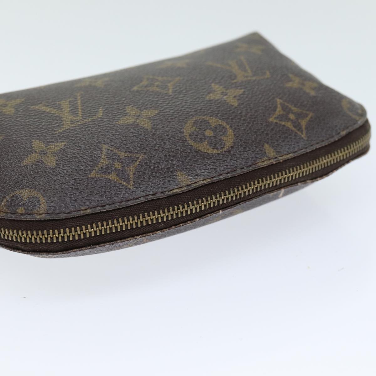 LOUIS VUITTON Monogram Pochette Cosmetic PM Cosmetic Pouch M47515 LV Auth 75152