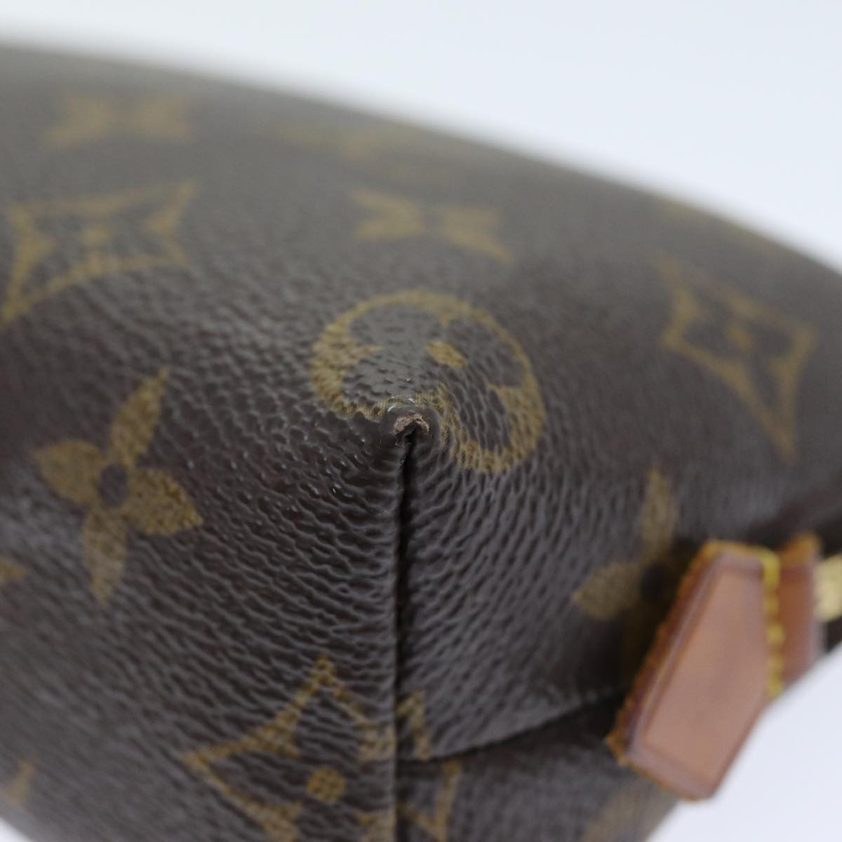 LOUIS VUITTON Monogram Pochette Cosmetic PM Cosmetic Pouch M47515 LV Auth 75152