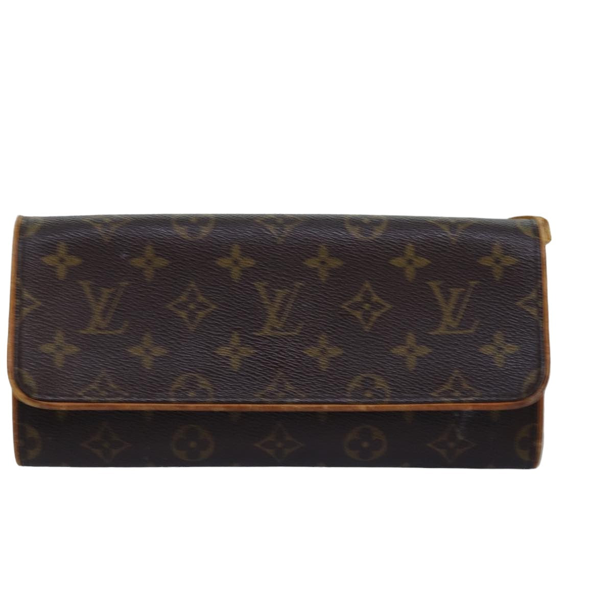 LOUIS VUITTON Monogram Pochette Twin GM Shoulder Bag M51852 LV Auth 75154