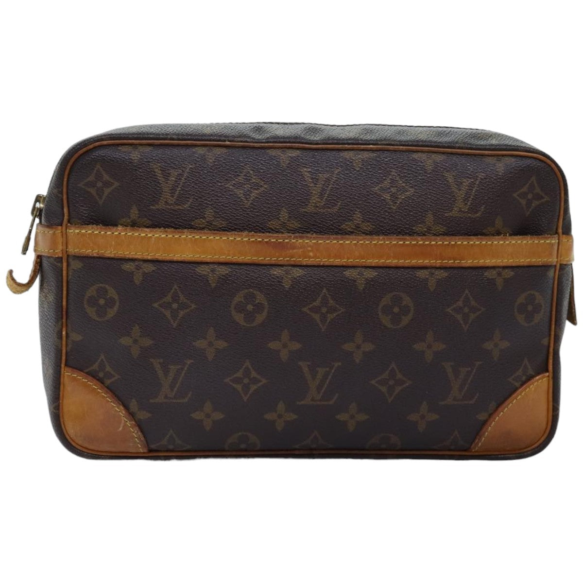 LOUIS VUITTON Monogram Compiegne 28 Clutch Bag M51845 LV Auth 75160