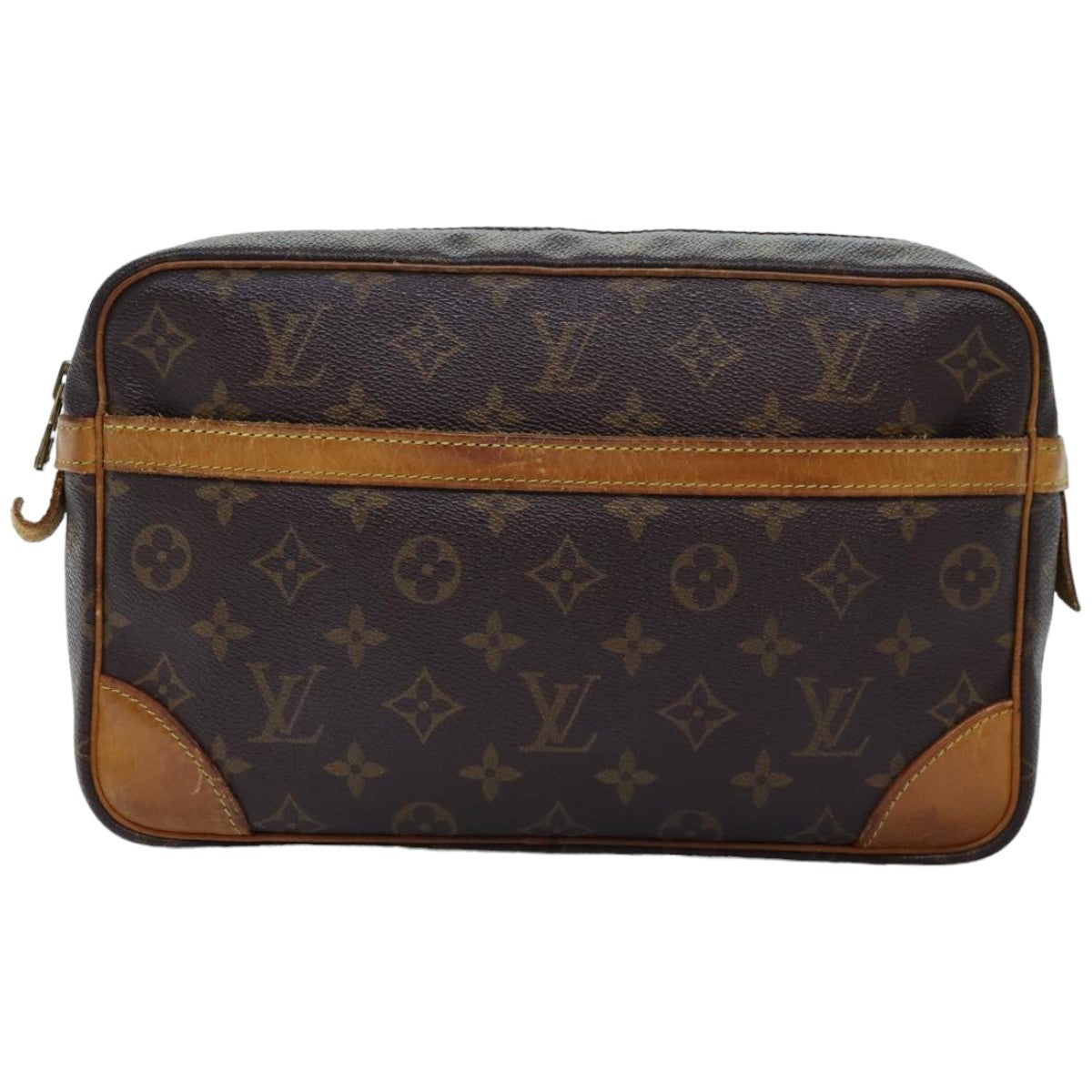 LOUIS VUITTON Monogram Compiegne 28 Clutch Bag M51845 LV Auth 75160