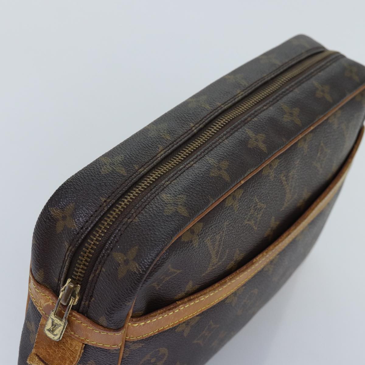 LOUIS VUITTON Monogram Compiegne 28 Clutch Bag M51845 LV Auth 75160