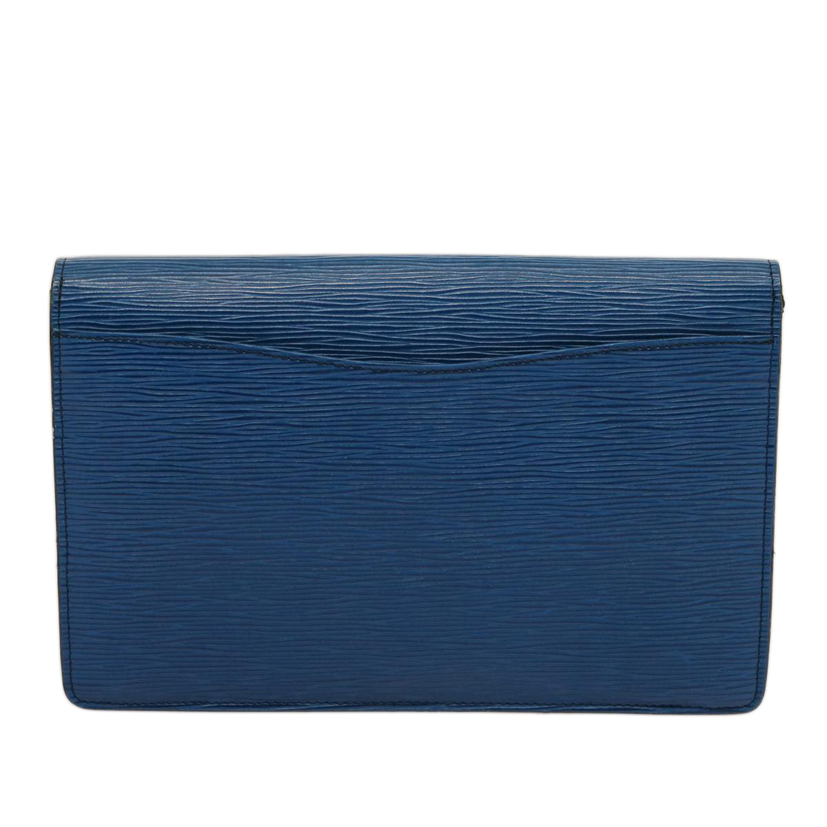 LOUIS VUITTON Epi Montaigne 27 Clutch Bag Blue M52655 LV Auth 75166 - 0