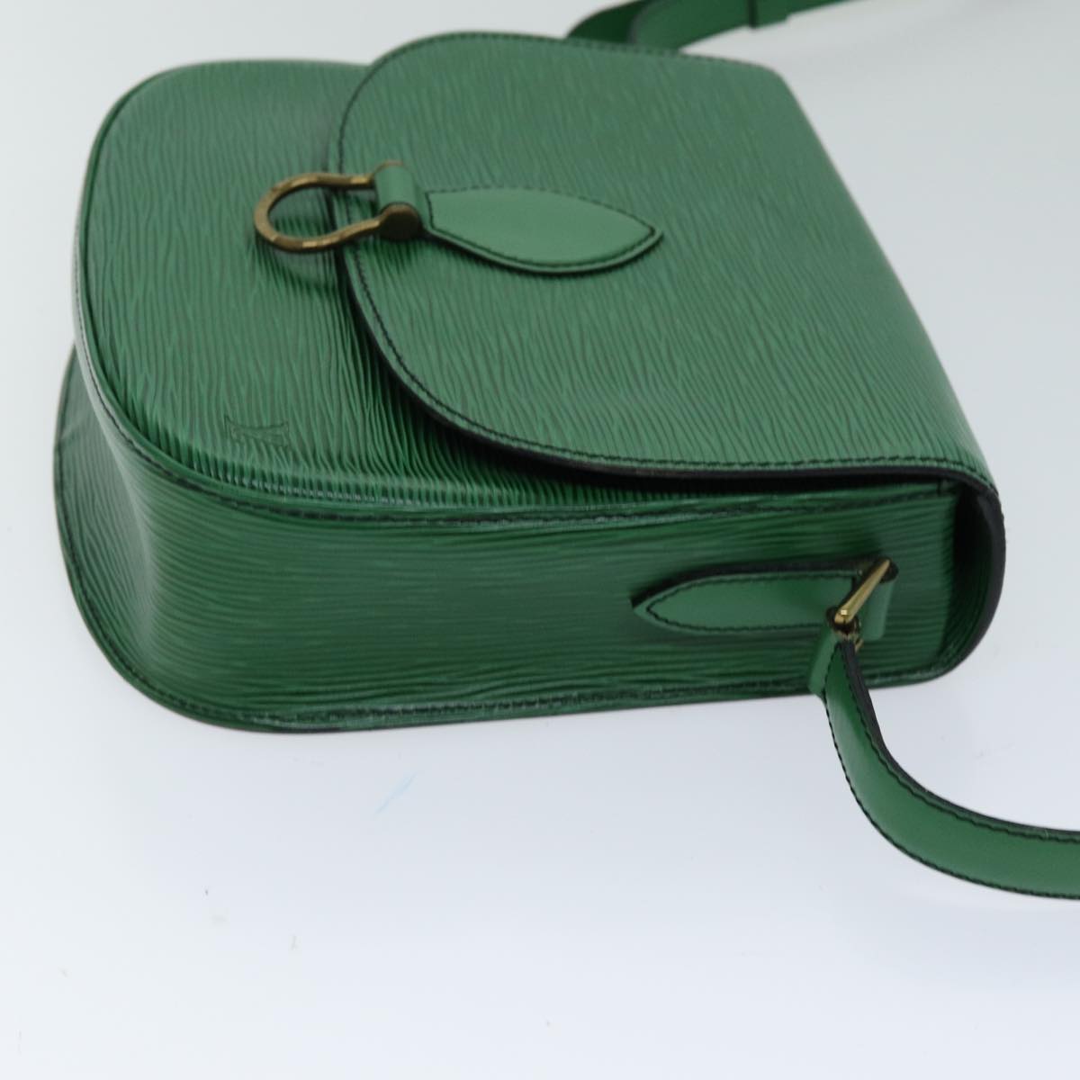 LOUIS VUITTON Epi Saint Cloud GM Shoulder Bag Green M52194 LV Auth 75168