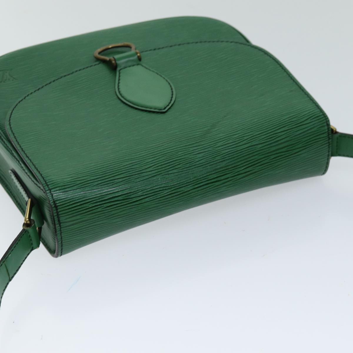 LOUIS VUITTON Epi Saint Cloud GM Shoulder Bag Green M52194 LV Auth 75168