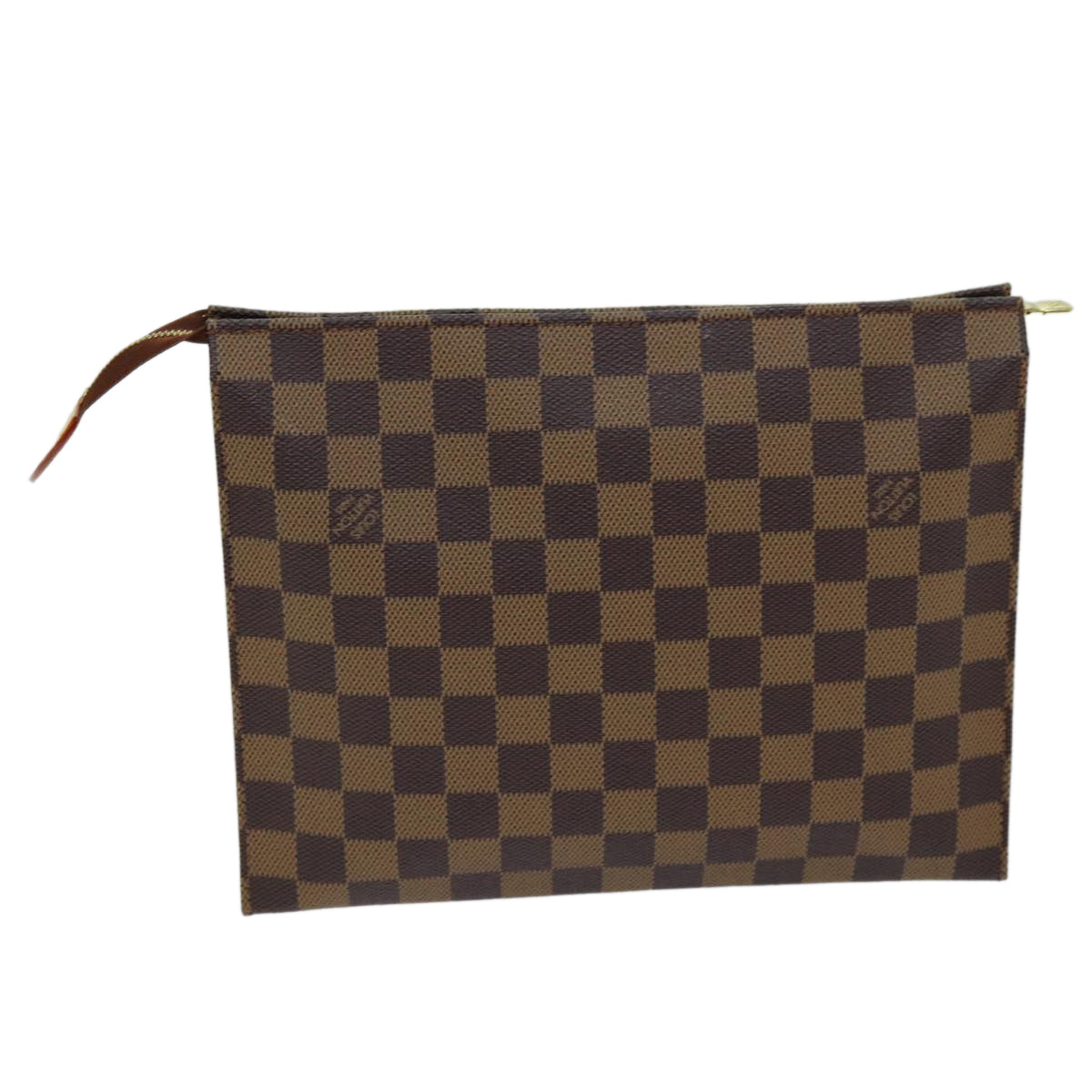 LOUIS VUITTON Damier Ebene Poche Toilette 26 Pouch N47543 LV Auth 75175 - 0