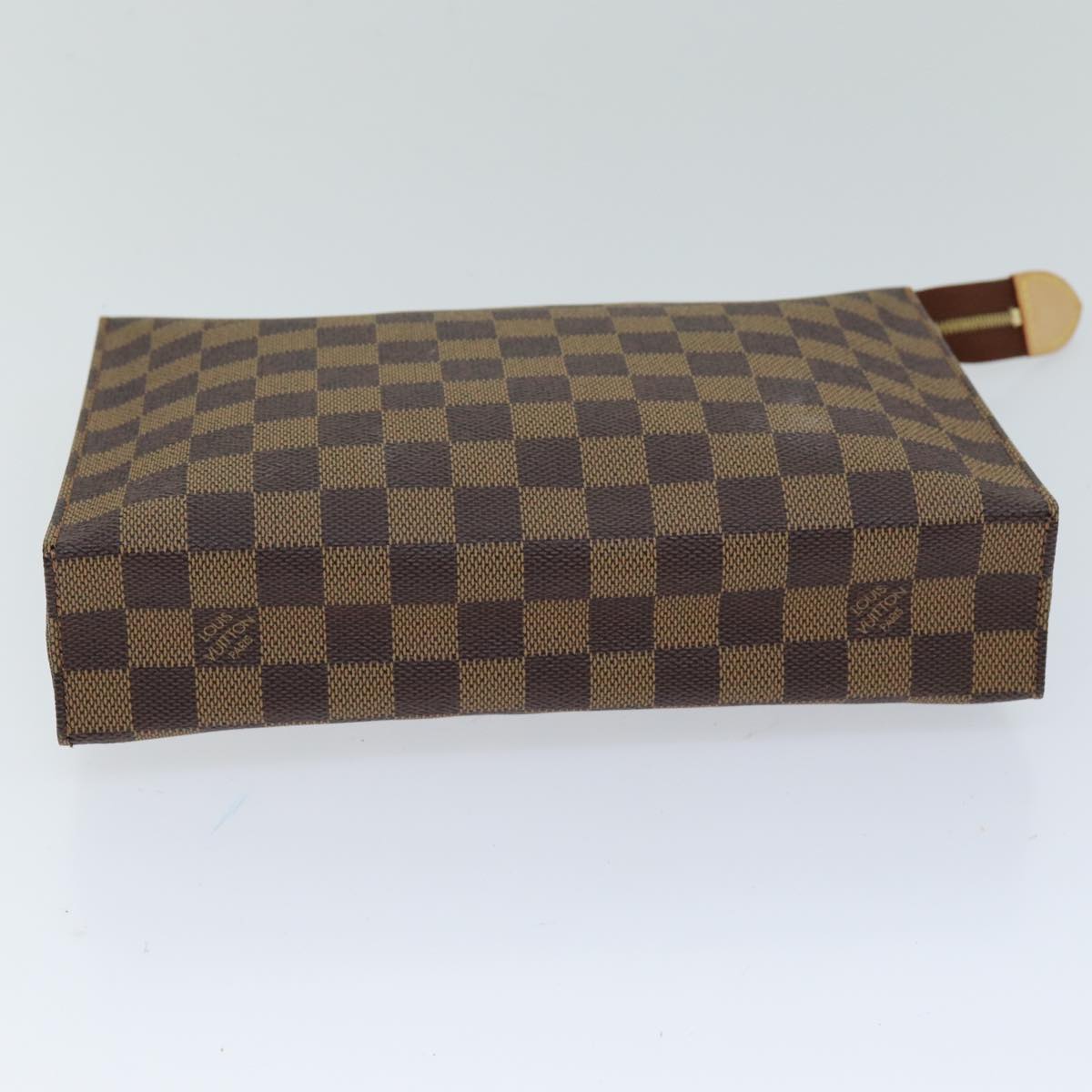 LOUIS VUITTON Damier Ebene Poche Toilette 26 Pouch N47543 LV Auth 75175