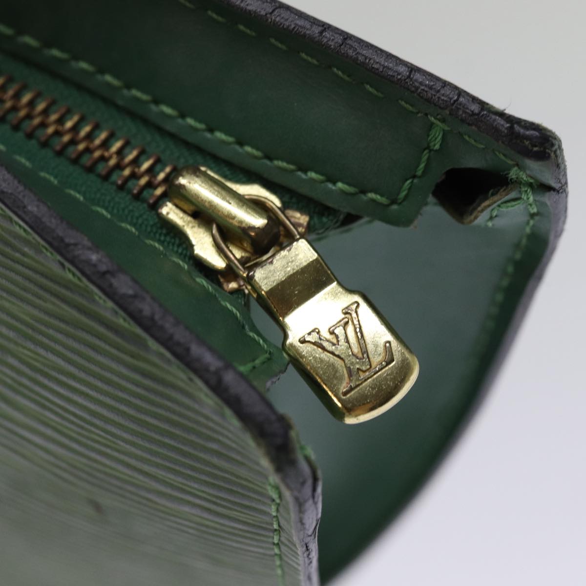 LOUIS VUITTON Epi Saint Jacques Hand Bag Green M52274 LV Auth 75193