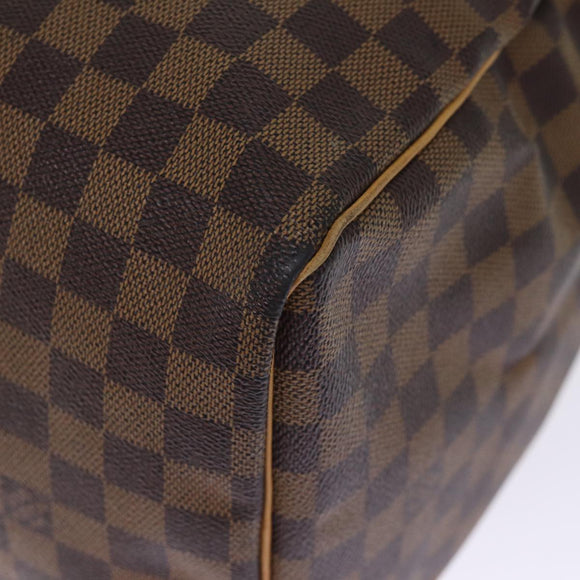 LOUIS VUITTON Damier Ebene Keepall 45 Boston Bag LV Auth 75198AV