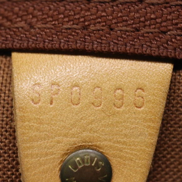 LOUIS VUITTON Damier Ebene Keepall 45 Boston Bag LV Auth 75198AV