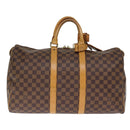 LOUIS VUITTON Damier Ebene Keepall 45 Boston Bag LV Auth 75198AV-2