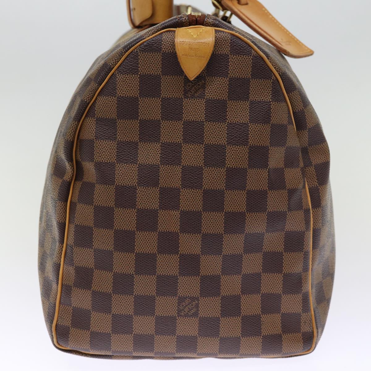 LOUIS VUITTON Damier Ebene Keepall 45 Boston Bag LV Auth 75198A