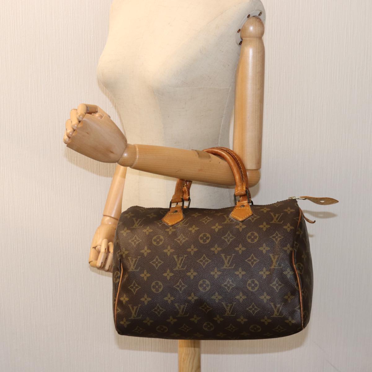 LOUIS VUITTON Monogram Speedy 30 Hand Bag M41526 LV Auth 75205