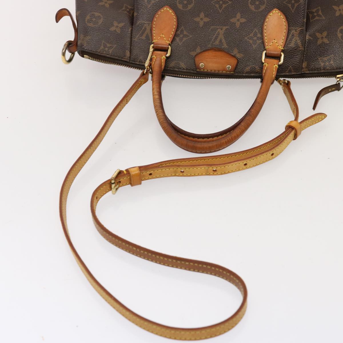 LOUIS VUITTON Monogram Turen PM Hand Bag 2way M48813 LV Auth 75208