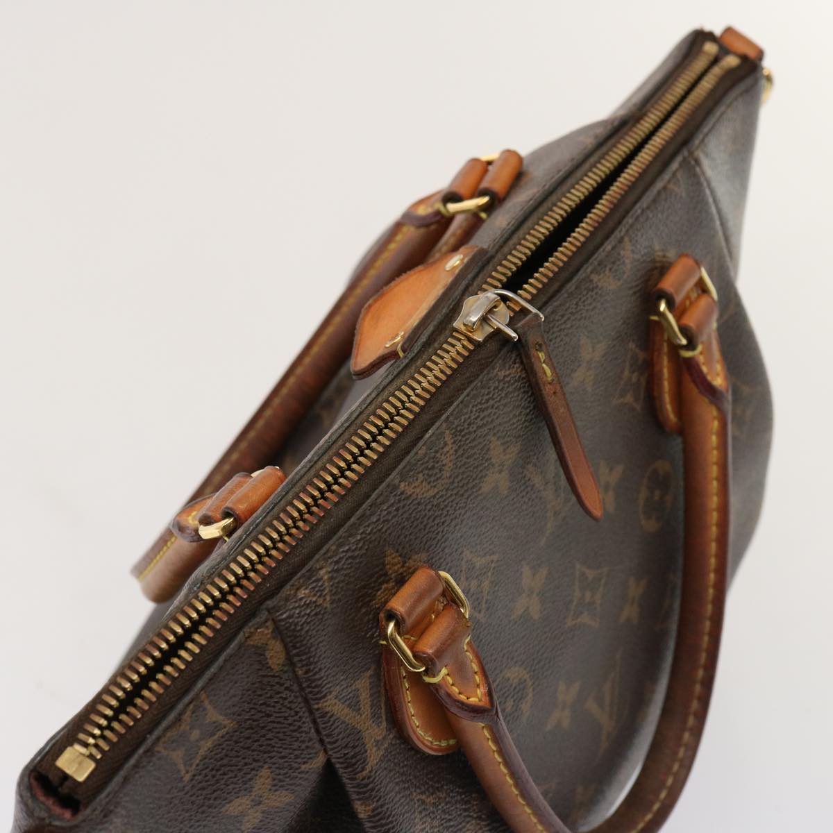 LOUIS VUITTON Monogram Turen PM Hand Bag 2way M48813 LV Auth 75208