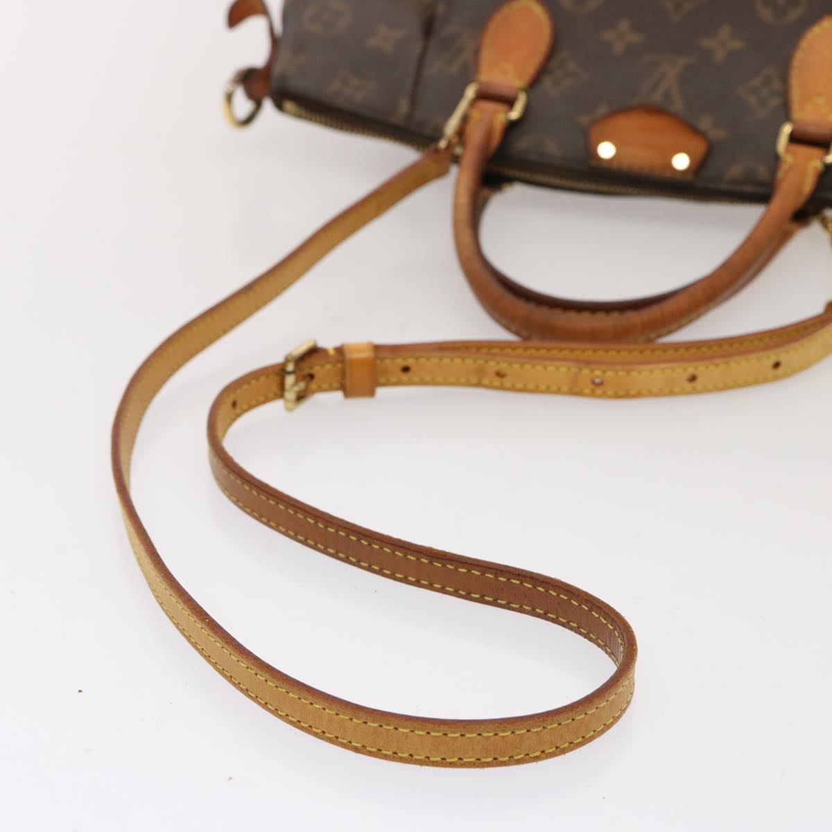 LOUIS VUITTON Monogram Turen PM Hand Bag 2way M48813 LV Auth 75208