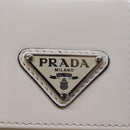 PRADA Cell Phone Case Patent leather White Auth 75214V-17