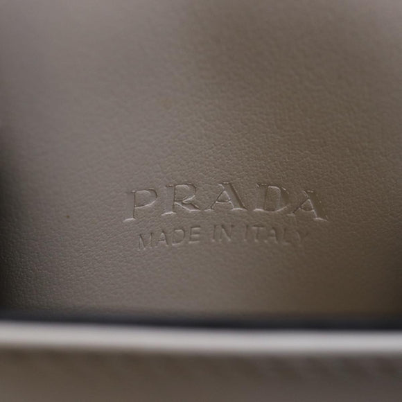 PRADA Cell Phone Case Patent leather White Auth 75214V