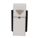 PRADA Cell Phone Case Patent leather White Auth 75214V-13