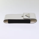 PRADA Cell Phone Case Patent leather White Auth 75214V-4