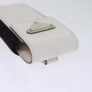 PRADA Cell Phone Case Patent leather White Auth 75214V-5