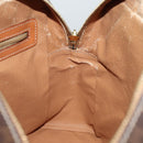 CELINE Macadam Canvas Hand Bag PVC Brown Auth 75226-19