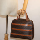 CELINE Macadam Canvas Hand Bag PVC Brown Auth 75226-23