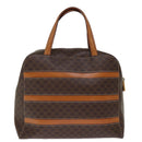 CELINE Macadam Canvas Hand Bag PVC Brown Auth 75226-2