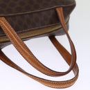 CELINE Macadam Canvas Hand Bag PVC Brown Auth 75226-7