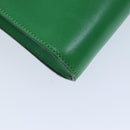CELINE Shoulder Bag Leather Green Auth 75227AV-15