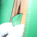 CELINE Shoulder Bag Leather Green Auth 75227AV-11