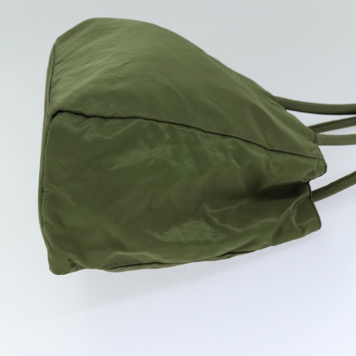 PRADA Tote Bag Nylon Khaki Auth 75229