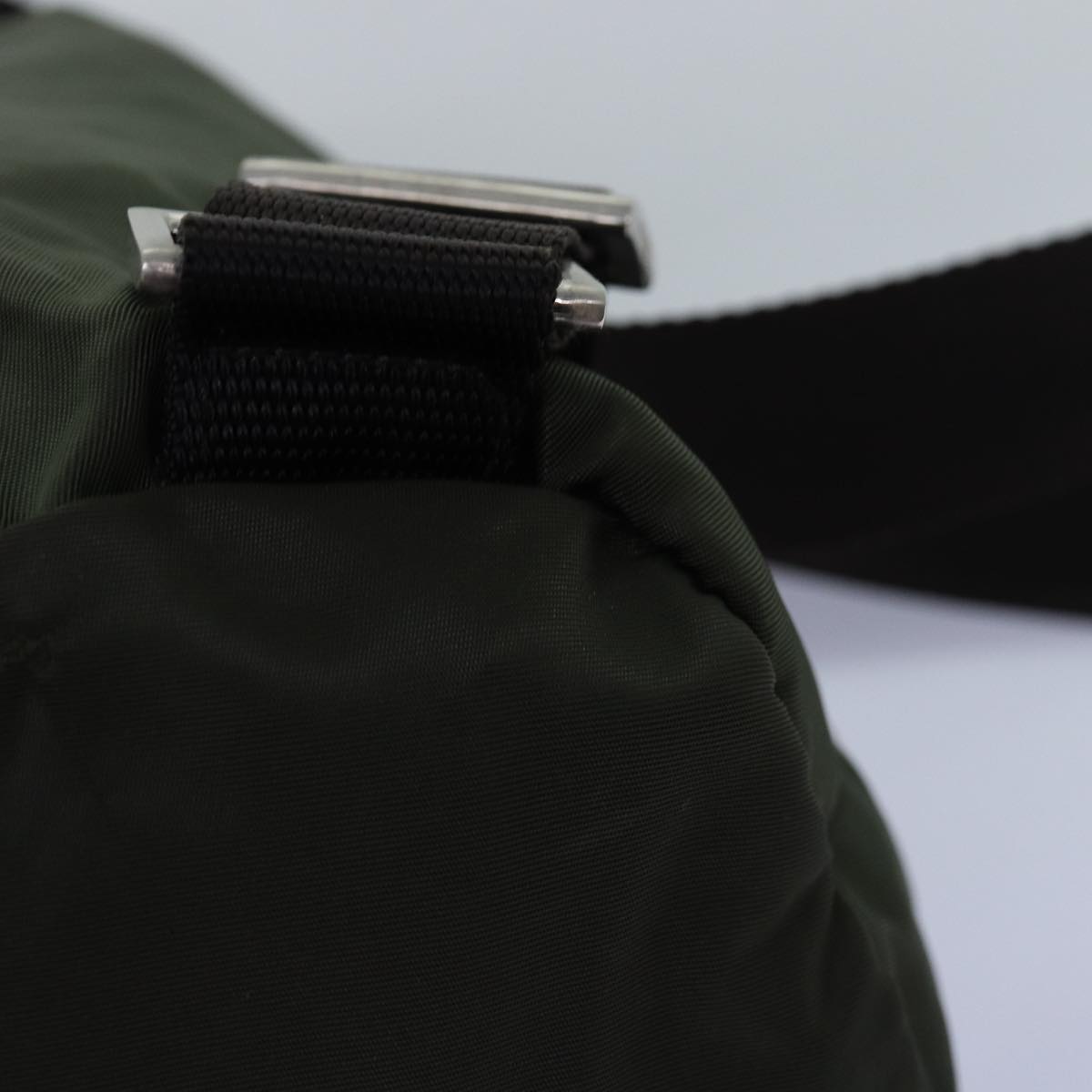 PRADA Backpack Nylon Khaki Auth 75230
